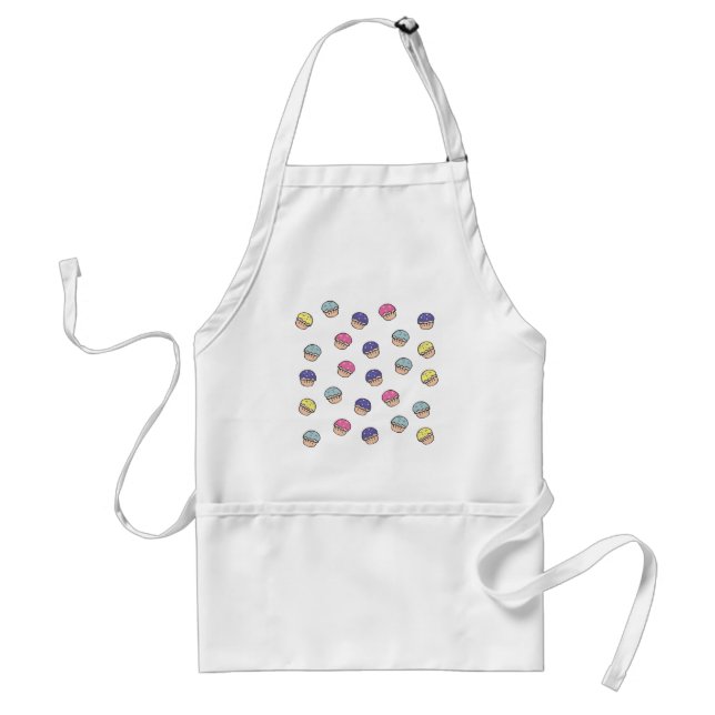Tablier Motif Pastel Cupcakes (Devant)
