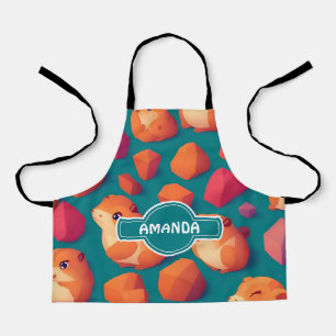 Tablier Motif personnalisé de couleur géométrique Lemming