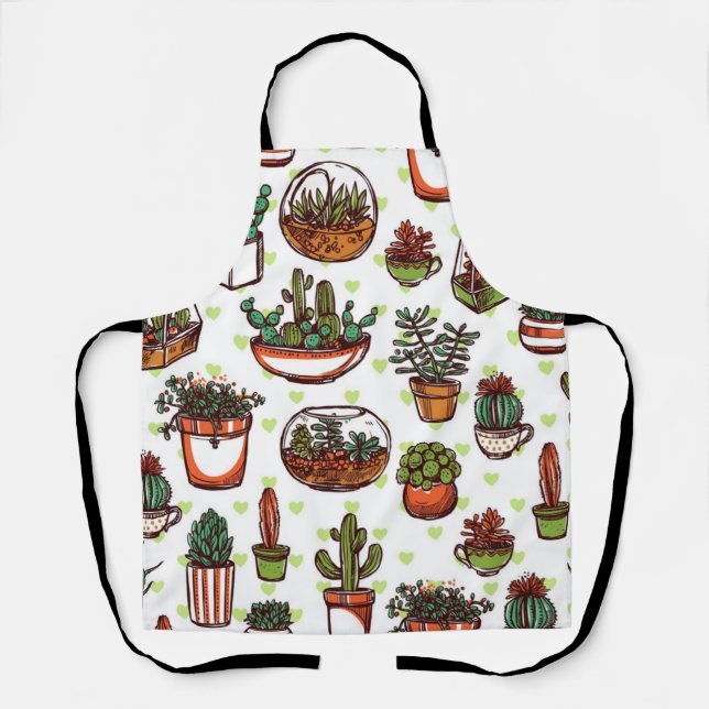 Tablier motif plante (Recto)