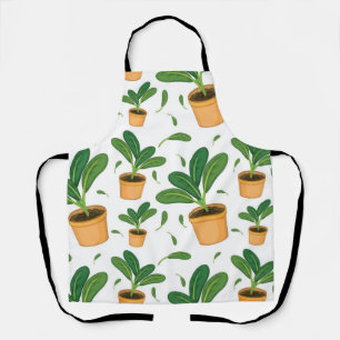 Tablier motif plante