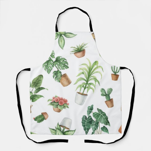 Tablier motif plante (Recto)