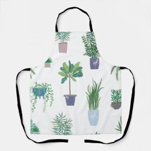 Tablier motif plante