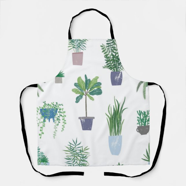 Tablier motif plante (Recto)