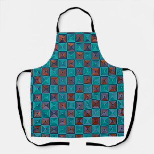 Tablier motif pop abstrait