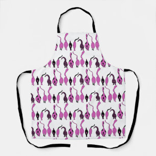 Tablier Motif Purple Cat Butt