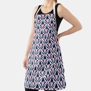 Tablier Motif rose et bleu amusant