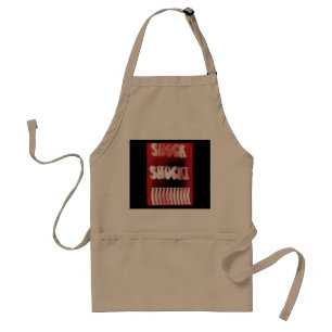 Tablier Motif rouge et noir choquant
