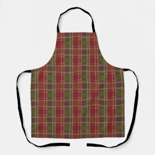 Tablier motif "Rustic Plaid Elegance"