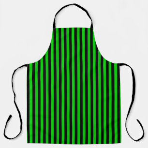 Tablier Motif sans couture à rayures vertes et noires