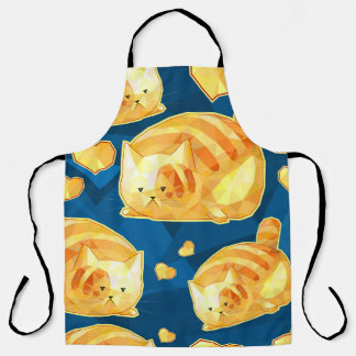 Tablier Motif sans couture avec de mignons chats en carica