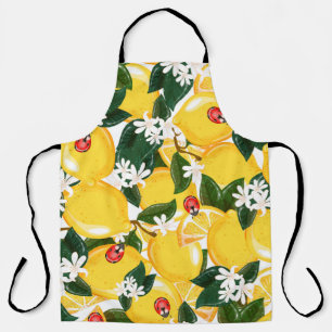 Tablier Motif sans couture avec des fruits tropicaux au ci