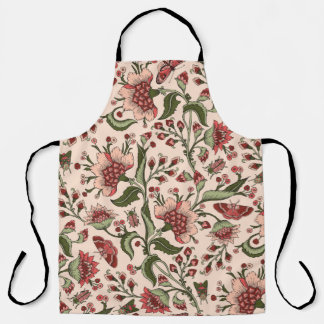 Tablier Motif sans couture avec fleurs d'imaginaire, mur n