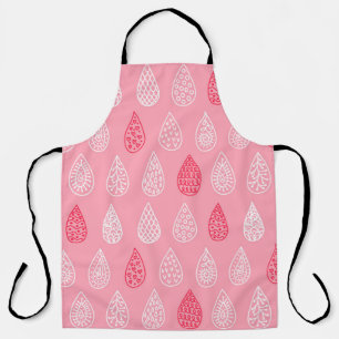 Tablier Motif sans couture avec gouttes d'eau de gribouill