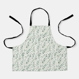 Tablier Motif sans couture de feuilles d'eucalyptus minima