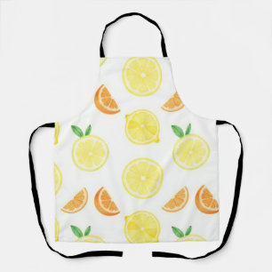 Tablier Motif sans couture de tranches de citrus frais