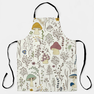Tablier Motif sans couture. Ensemble de plantes sauvages c