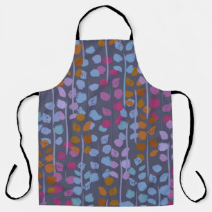 Tablier Motif sans couture fleurie stylisée. Imitation vin