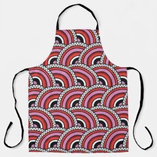 Tablier Motif sans couture géométrique rétro