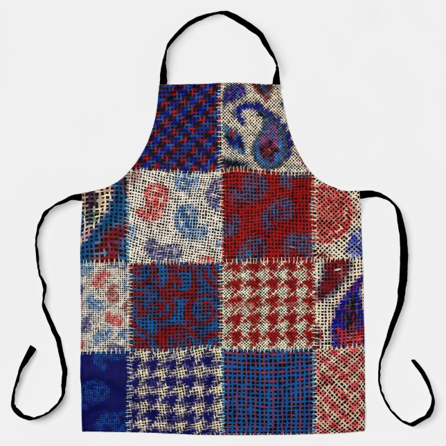 Tablier Motif sans couture. Imitation d'un motif de patchw (Recto)