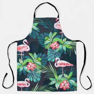 Tablier Motif sans couture tropicale estivale avec bir fla