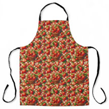 Motif sans fil En vichy fraise rouge