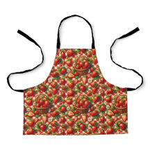 Motif sans fil En vichy fraise rouge