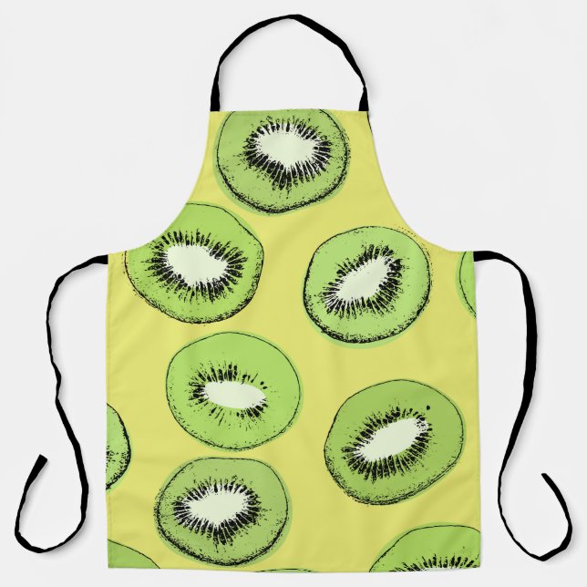 Tablier Motif sans soudure aux fruits Kiwi, arrière - plan (Recto)