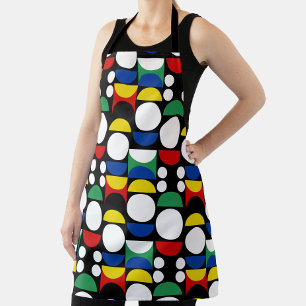 Tablier Motif scandinave noir du Bauhaus du milieu du sièc