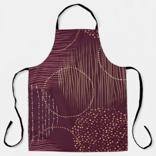 Tablier Motif transparent avec cercles d'aquarelle