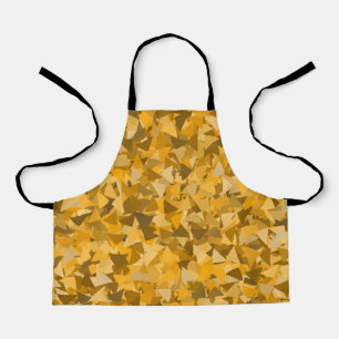 Tablier Motif Triangle Orange Marron
