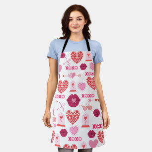 Tablier Motif Valentine`s Day 2023 Arrière - plan avec coe
