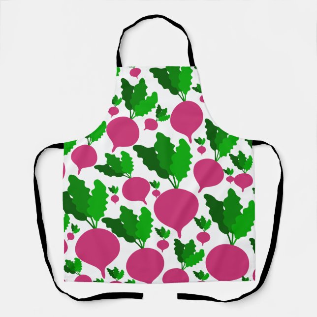 Tablier Motif végétal Radish (Recto)