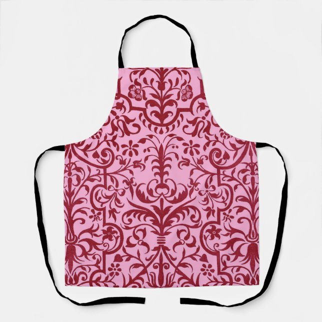 Tablier Motif victorien rose (Recto)