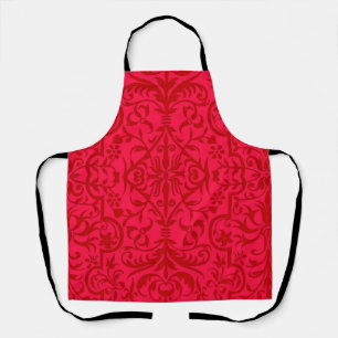 Tablier Motif victorien rouge