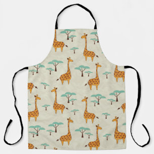 Tablier Motif vintage Giraffe.