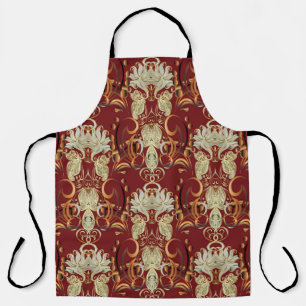 Tablier Motif vintage sans soudure. Papier peint orné de
