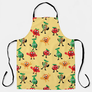 Tablier Motifs de design avec joli caractère de fruits