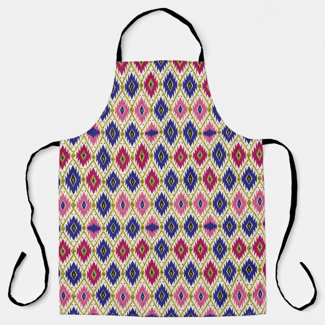 Tablier Motifs géométriques : Illustration textile traditi (Recto)