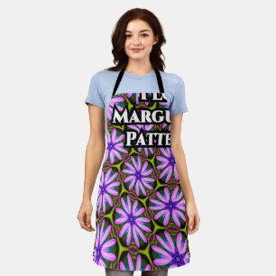 Tablier Motifs marguerite violet