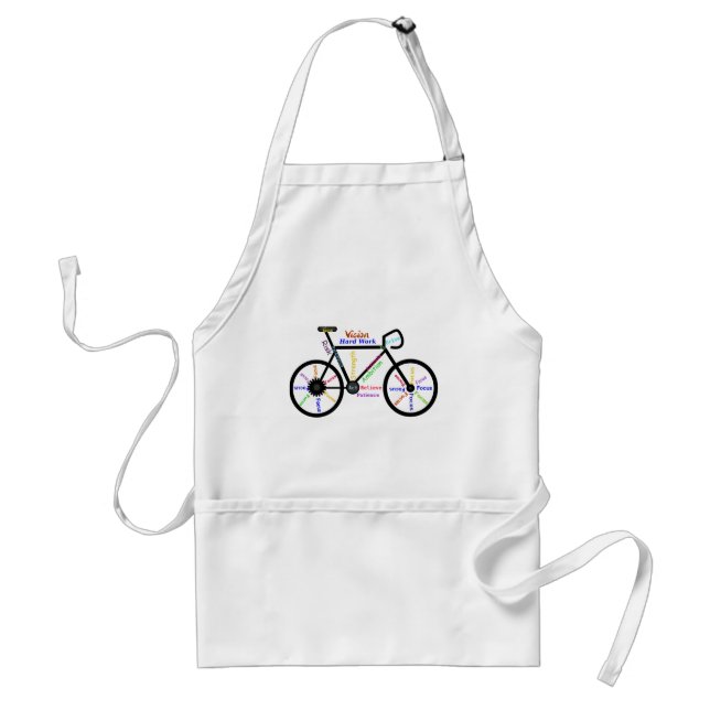 Tablier Motivational Bike, Cycle, Vélo, Mots Sport (Devant)