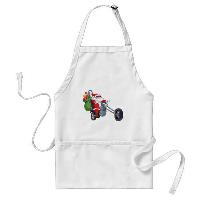 Tablier motocycliste santa claus (Devant)