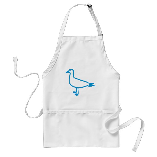 Tablier Mouette bleue (Devant)