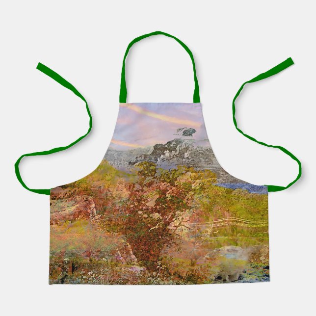 Tablier Mountain River Artistique (Recto)