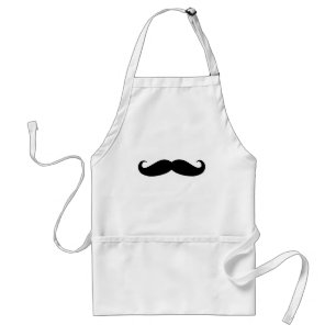 Tablier Moustache noire ou moustache noire pour des