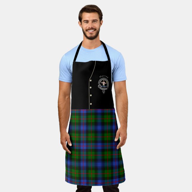 Tablier Murray of Atholl Clan Badge & Tartan Kilt Apron (Porté)