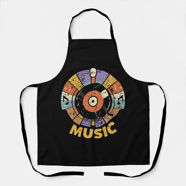 Tablier musique classique rétro (Recto)
