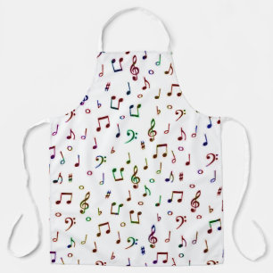 Tablier Musique colorée