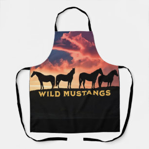 Tablier Mustangs sauvages à l'horizon, Don de l'amoureux d