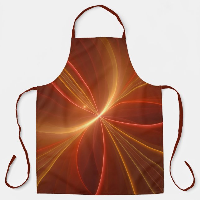 Tablier Mystique Abstrait Fractal Art Moderne Couleurs cha (Recto)