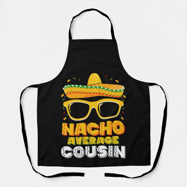 Tablier Nacho Moyenne Cousin Famille Cinco De Mayo (Recto)